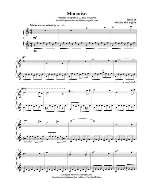 Moonrise (PDF Sheet Music) – Michele McLaughlin Music