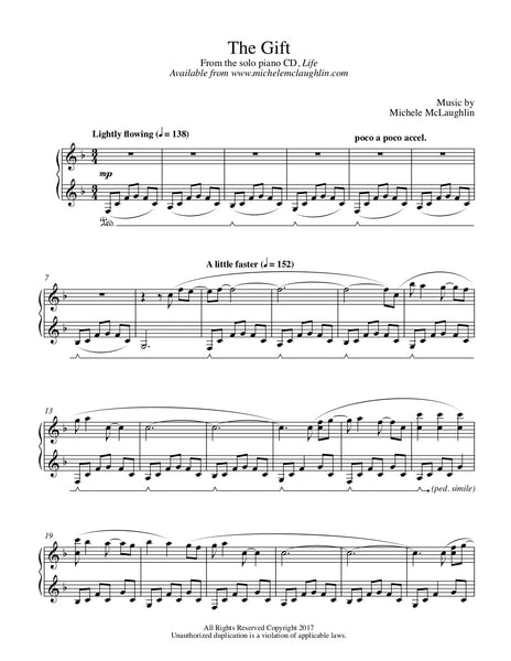 The Gift (PDF Sheet Music) – Michele McLaughlin Music