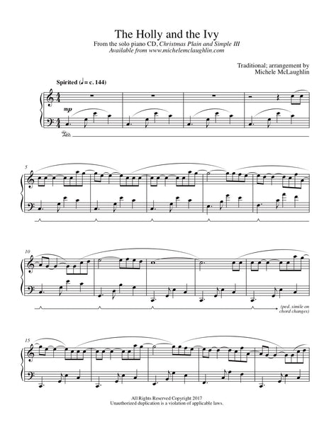 The Holly and the Ivy: String Orchestra Conductor Score & Parts - Digital  Sheet Music Download