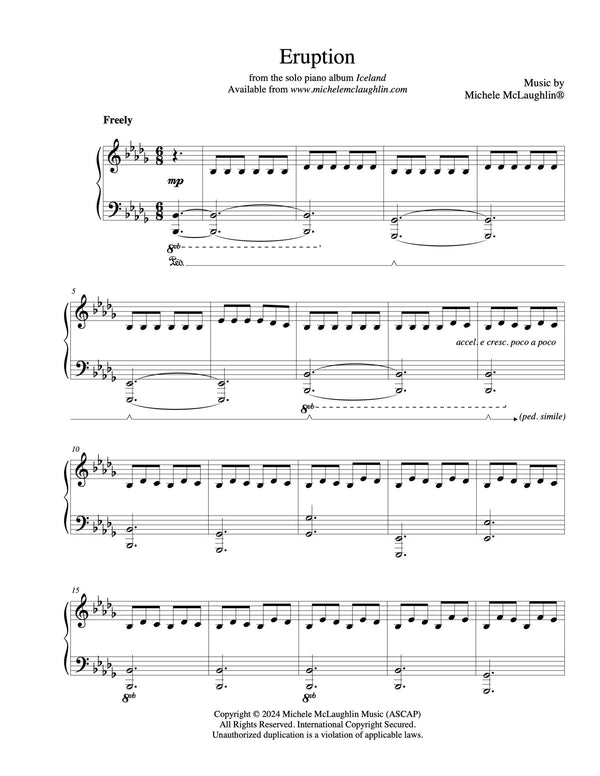 Eruption (PDF Sheet Music) - Michele McLaughlin Music