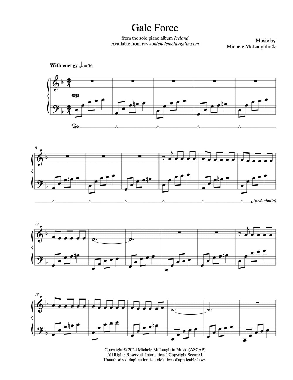 Gale Force (PDF Sheet Music) – Michele McLaughlin Music