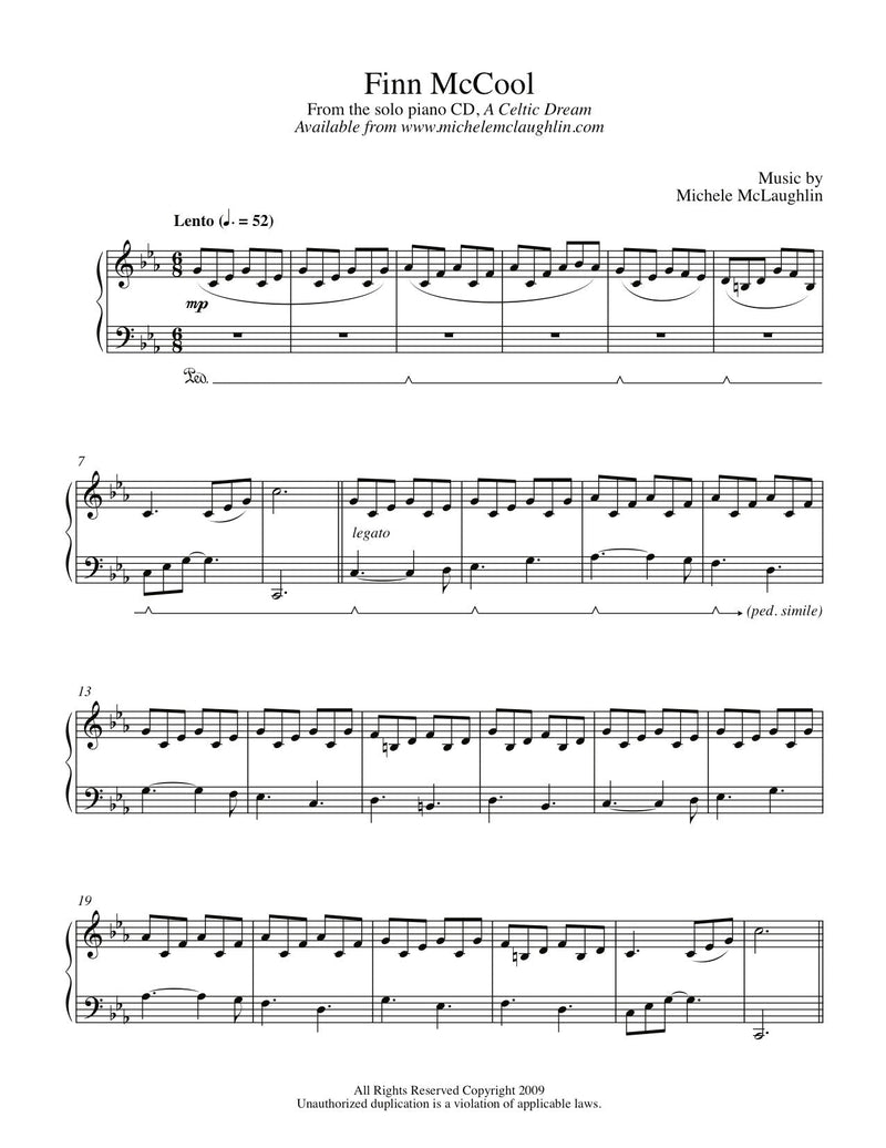 Finn McCool (PDF Sheet Music) - Michele McLaughlin Music