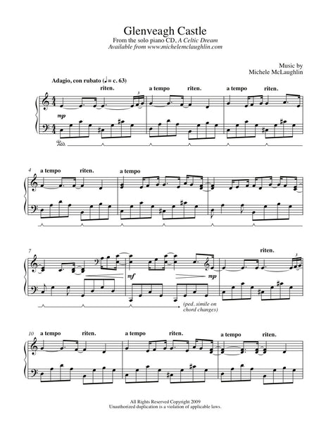 Glenveagh Castle PDF Sheet Music Michele McLaughlin Music