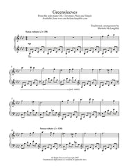 Greensleeves PDF Sheet Music Michele McLaughlin Music