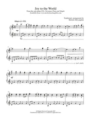 Joy To The World (PDF Sheet Music) – Michele McLaughlin Music