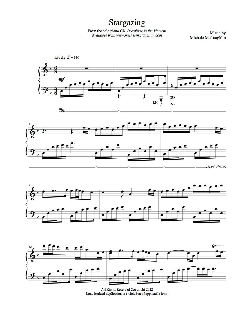 Stargazing (PDF Sheet Music) - Michele McLaughlin Music