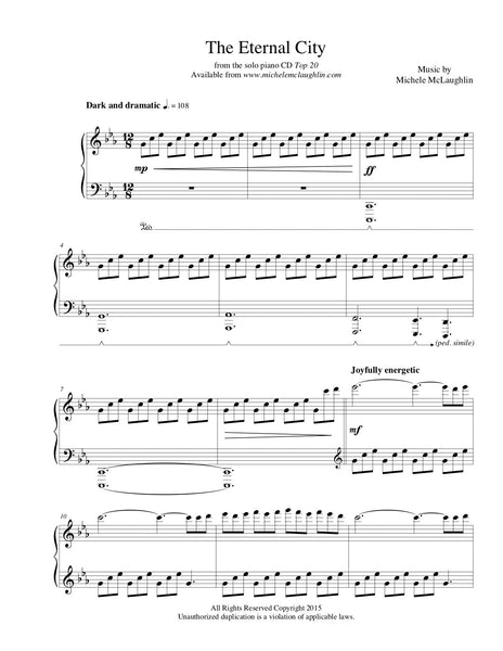 The Eternal City Top 20 PDF Sheet Music Michele McLaughlin Music