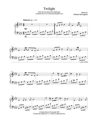 TWILIGHT—THE SCORE (PIANO SOLO) Twilight - The Score (Piano Solo) Sheet Music by Carter